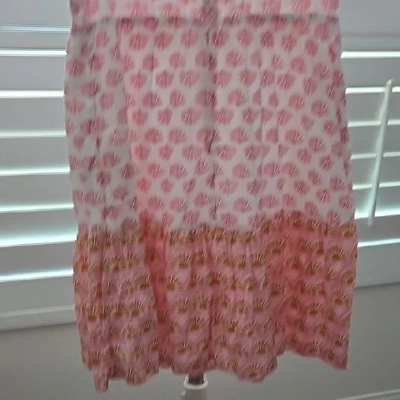 J. Crew Pink and White Midi Dress - Picture 6 of 7